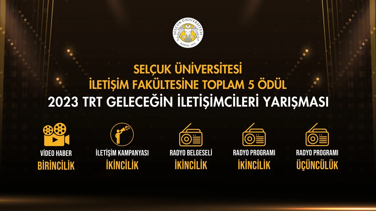 Selçuk İletişim Fakültesi, TRT Geleceğin İletişimcileri Yarışması'nda en çok ödül alan fakülte oldu